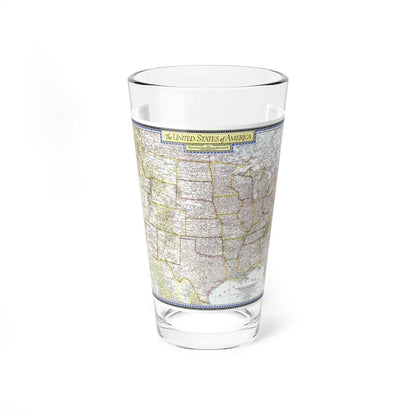 USA - The United States (1946) (Map) Pint Glass 16oz-16oz-Go Mug Yourself