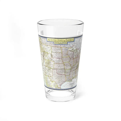 USA - The United States (1946) (Map) Pint Glass 16oz 16oz - Go Mug Yourself