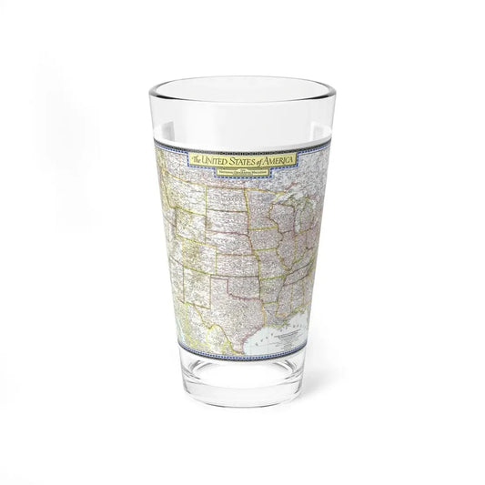 USA - The United States (1946) (Map) Pint Glass 16oz 16oz - Go Mug Yourself