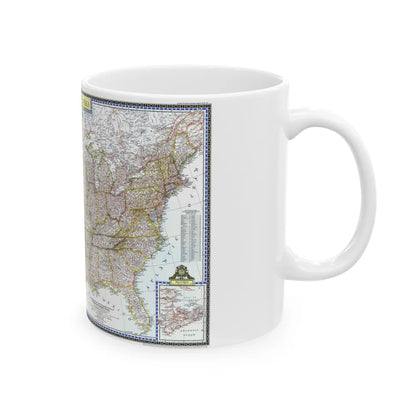 USA - The United States (1946) (Map) White Coffee Mug-Go Mug Yourself