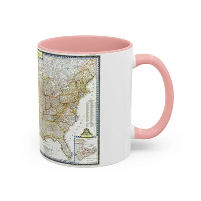USA - The United States (1951) (Map) Accent Coffee Mug - Go Mug Yourself
