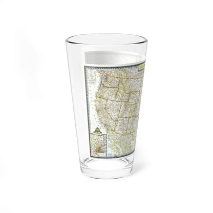 USA - The United States (1951) (Map) Pint Glass 16oz-Go Mug Yourself