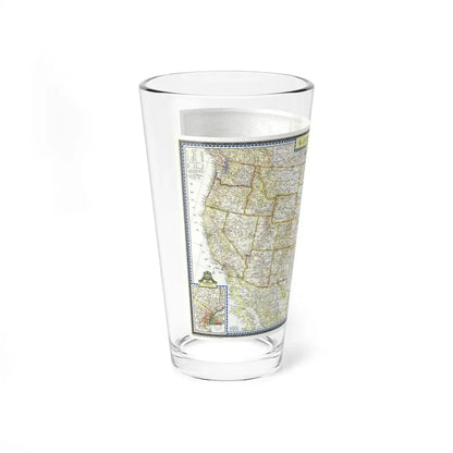 USA - The United States (1951) (Map) Pint Glass 16oz - Go Mug Yourself