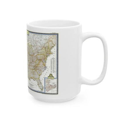 USA - The United States (1951) (Map) White Coffee Mug - Go Mug Yourself