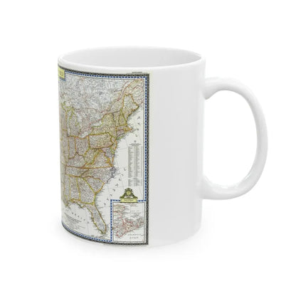 USA - The United States (1951) (Map) White Coffee Mug - Go Mug Yourself
