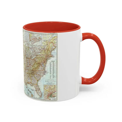 USA - The United States (1956) (Map) Accent Coffee Mug - Go Mug Yourself
