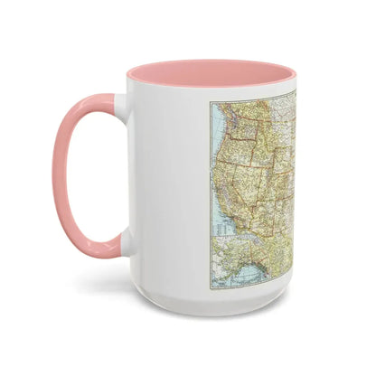 USA - The United States (1956) (Map) Accent Coffee Mug - Go Mug Yourself