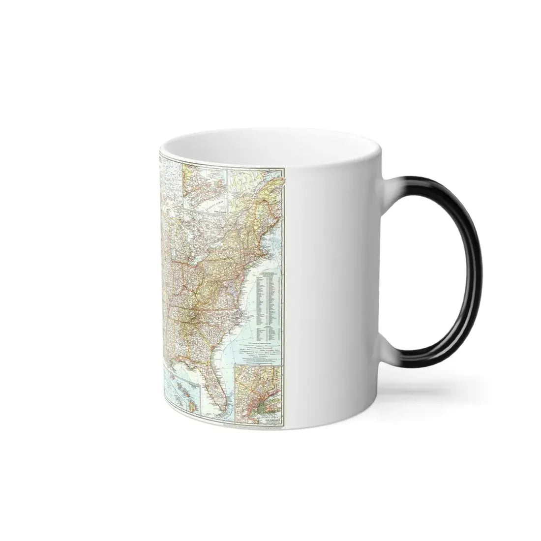 USA - The United States (1956) (Map) Color Changing Mug 11oz - Go Mug Yourself