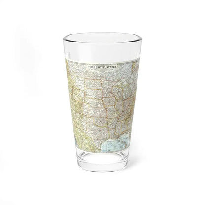 USA - The United States (1956) (Map) Pint Glass 16oz 16oz - Go Mug Yourself