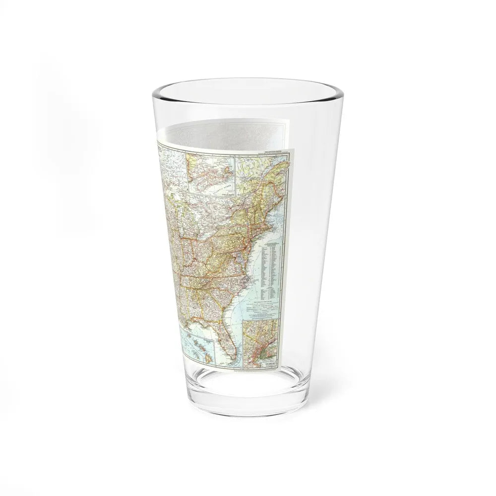 USA - The United States (1956) (Map) Pint Glass 16oz-Go Mug Yourself