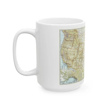 USA - The United States (1956) (Map) White Coffee Mug - Go Mug Yourself