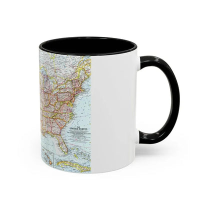 USA - The United States (1961) (Map) Accent Coffee Mug - Go Mug Yourself