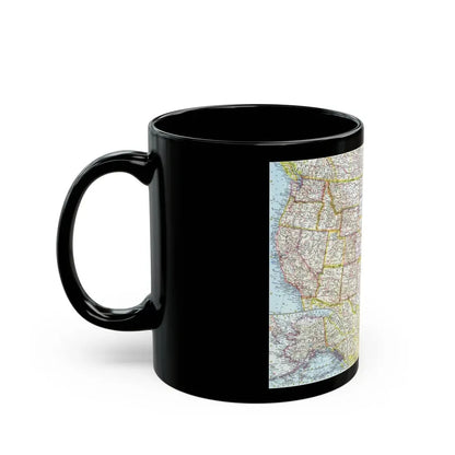 USA - The United States (1961) (Map) Black Coffee Mug - Go Mug Yourself