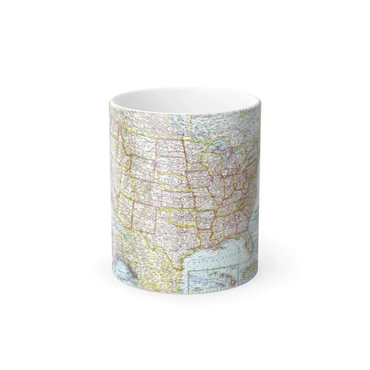 USA - The United States (1961) (Map) Color Changing Mug 11oz Default Title - Go Mug Yourself