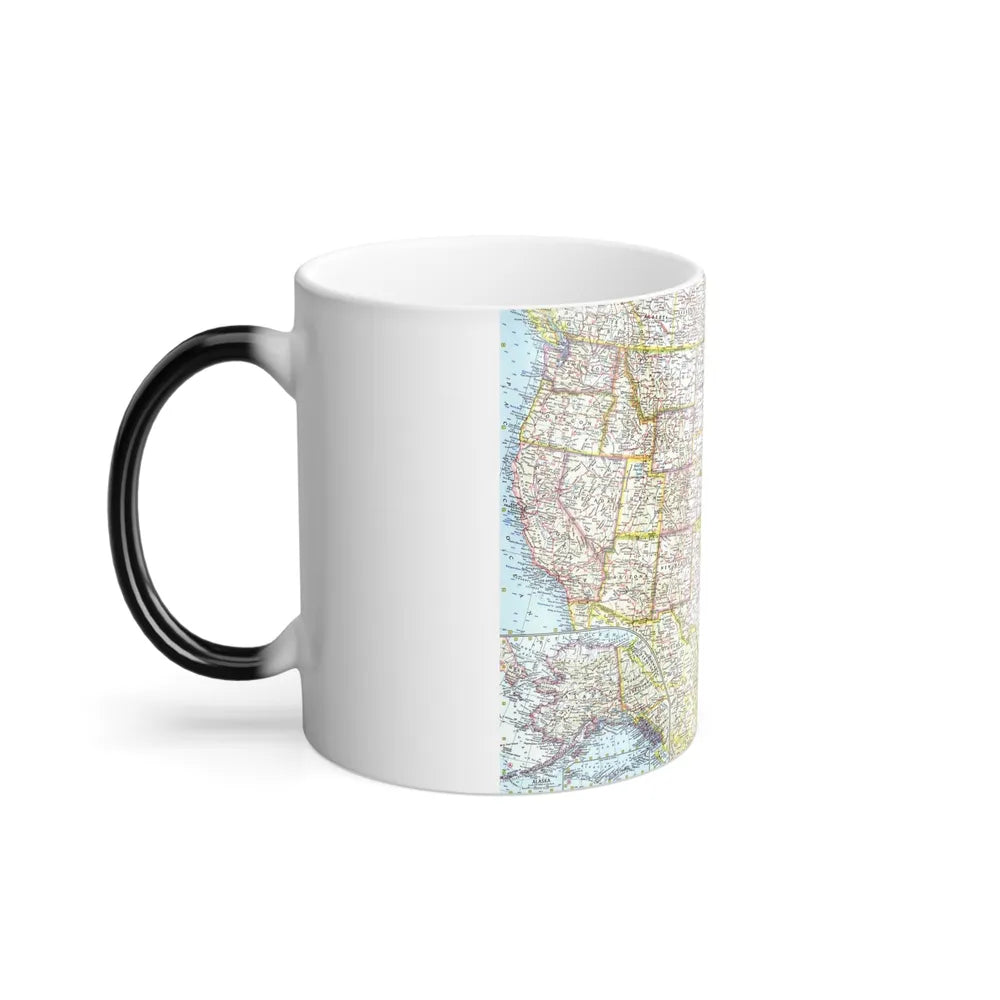 USA - The United States (1961) (Map) Color Changing Mug 11oz-Go Mug Yourself