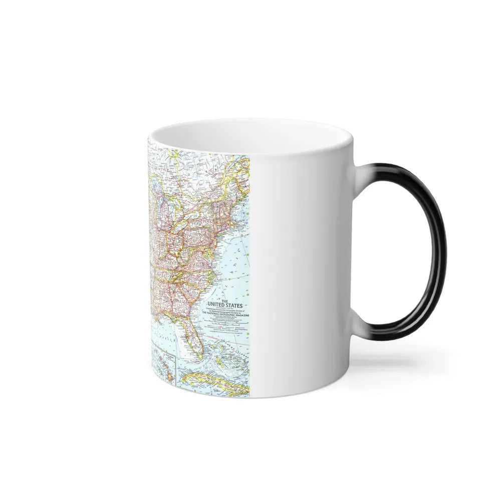 USA - The United States (1961) (Map) Color Changing Mug 11oz-Go Mug Yourself