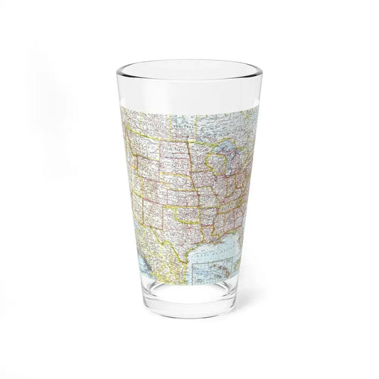 USA - The United States (1961) (Map) Pint Glass 16oz 16oz - Go Mug Yourself