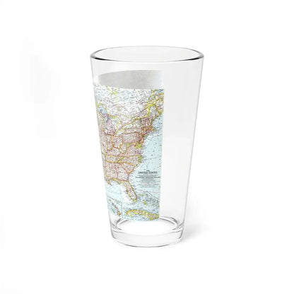 USA - The United States (1961) (Map) Pint Glass 16oz - Go Mug Yourself