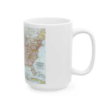 USA - The United States (1961) (Map) White Coffee Mug - Go Mug Yourself