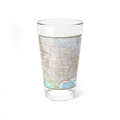 USA - The United States (1968) (Map) Pint Glass 16oz-16oz-Go Mug Yourself