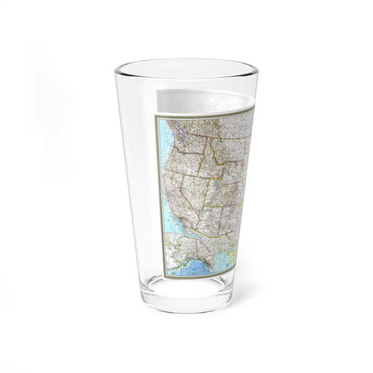 USA - The United States (1968) (Map) Pint Glass 16oz-Go Mug Yourself