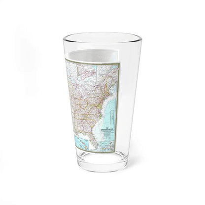 USA - The United States (1968) (Map) Pint Glass 16oz - Go Mug Yourself