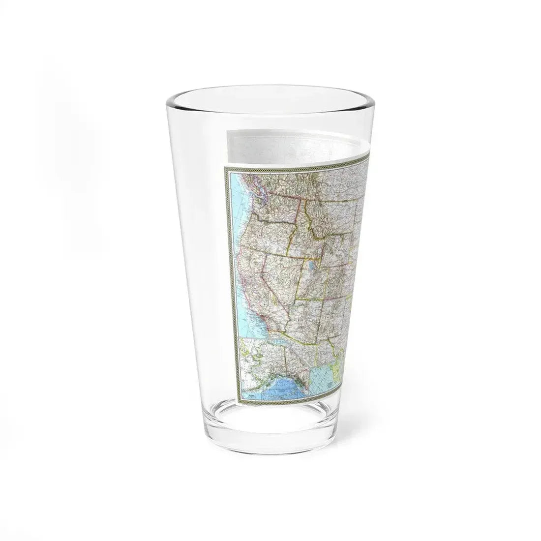 USA - The United States (1968) (Map) Pint Glass 16oz - Go Mug Yourself