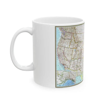 USA - The United States (1968) (Map) White Coffee Mug - Go Mug Yourself