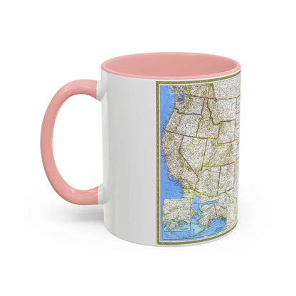 USA - The United States (1976) (Map) Accent Coffee Mug - Go Mug Yourself