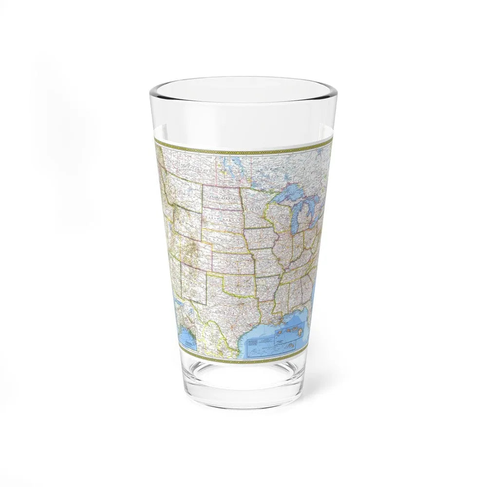 USA - The United States (1976) (Map) Pint Glass 16oz-16oz-Go Mug Yourself