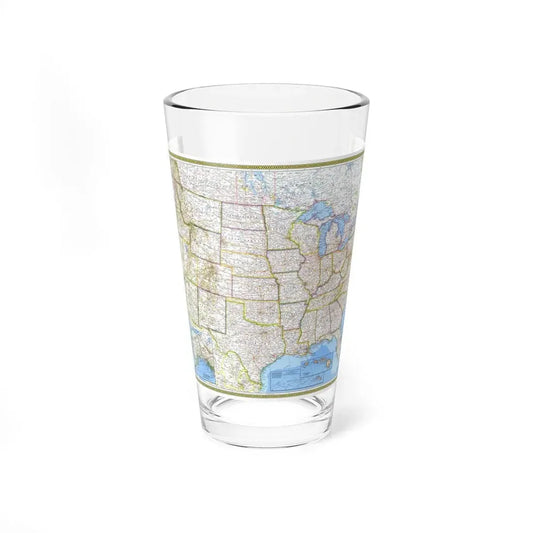 USA - The United States (1976) (Map) Pint Glass 16oz 16oz - Go Mug Yourself