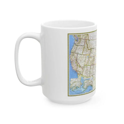 USA - The United States (1976) (Map) White Coffee Mug - Go Mug Yourself