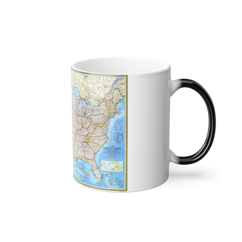 USA - The United States (1982) (Map) Color Changing Mug 11oz-Go Mug Yourself