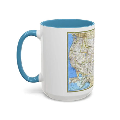 USA - The United States (1987) (Map) Accent Coffee Mug - Go Mug Yourself