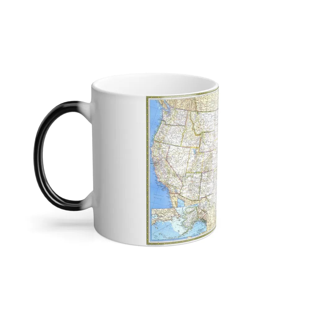 USA - The United States (1987) (Map) Color Changing Mug 11oz-Go Mug Yourself