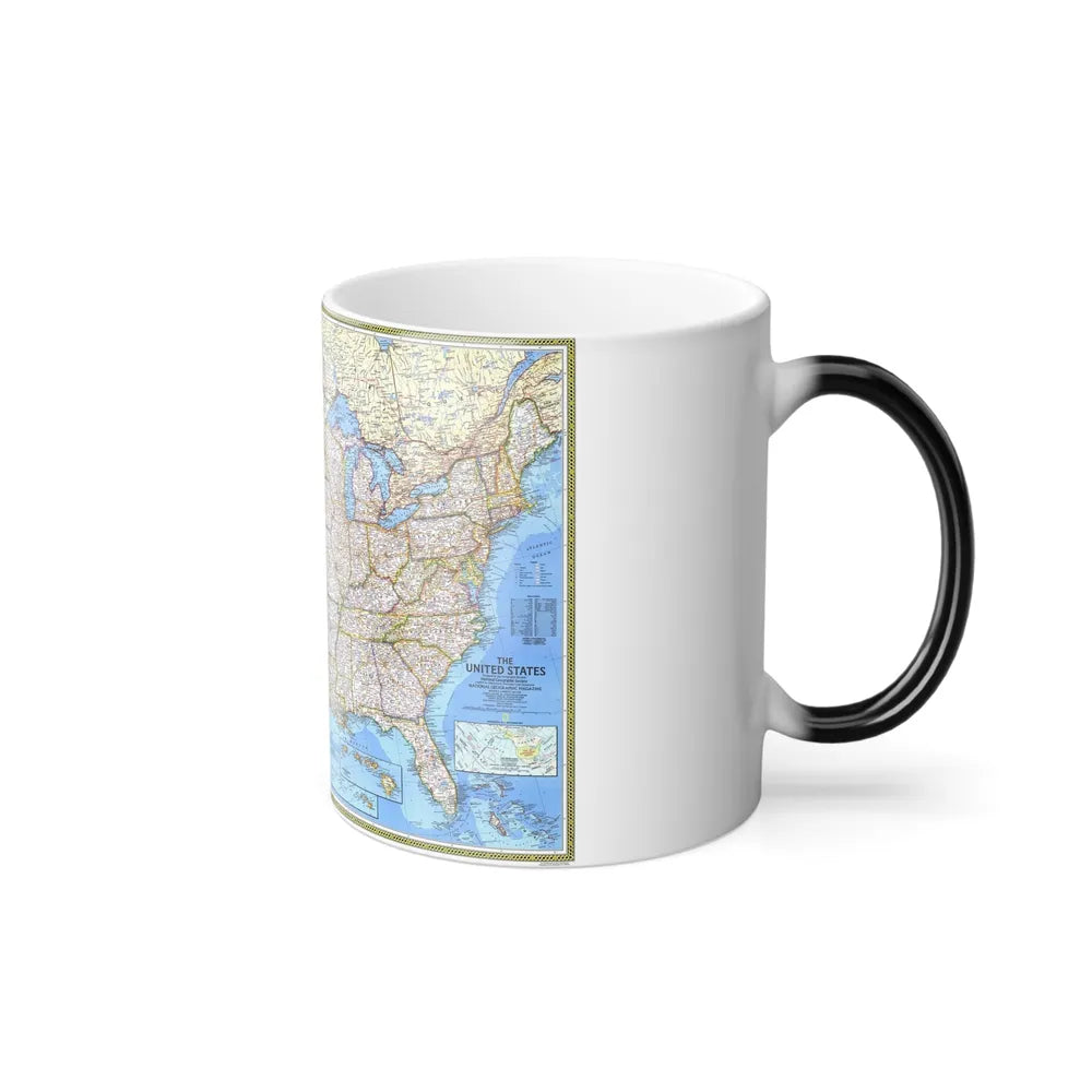 USA - The United States (1987) (Map) Color Changing Mug 11oz-Go Mug Yourself