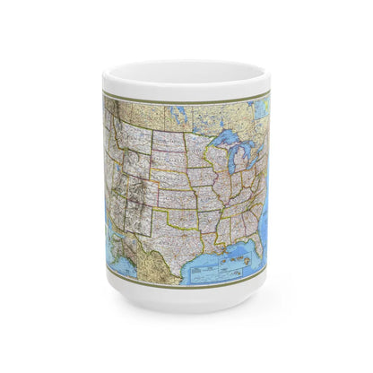 USA - The United States (1993) (Map) White Coffee Mug-15oz-Go Mug Yourself