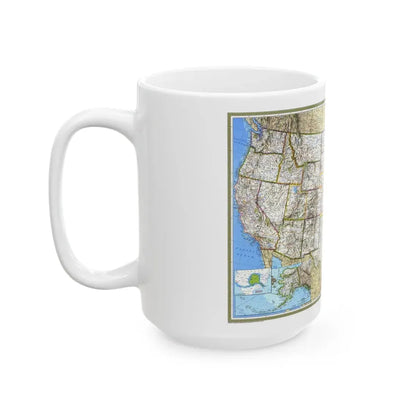 USA - The United States (1993) (Map) White Coffee Mug - Go Mug Yourself