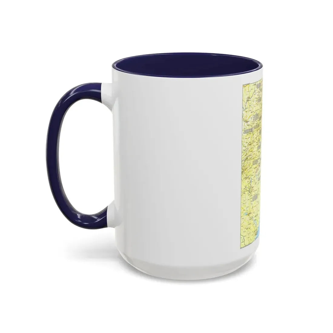 USA - Tidewater and Environs 1 (1988) (Map) Accent Coffee Mug - Go Mug Yourself