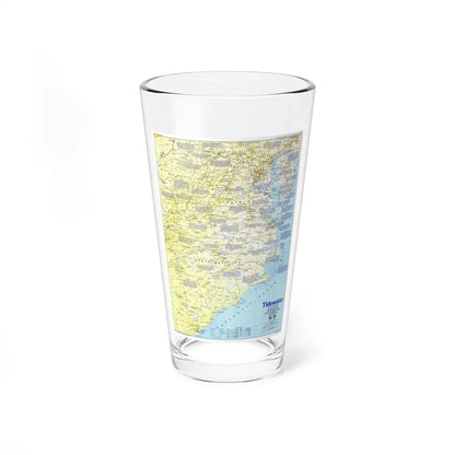 USA - Tidewater and Environs 1 (1988) (Map) Pint Glass 16oz-16oz-Go Mug Yourself