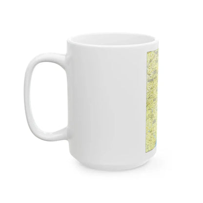 USA - Tidewater and Environs 1 (1988) (Map) White Coffee Mug - Go Mug Yourself