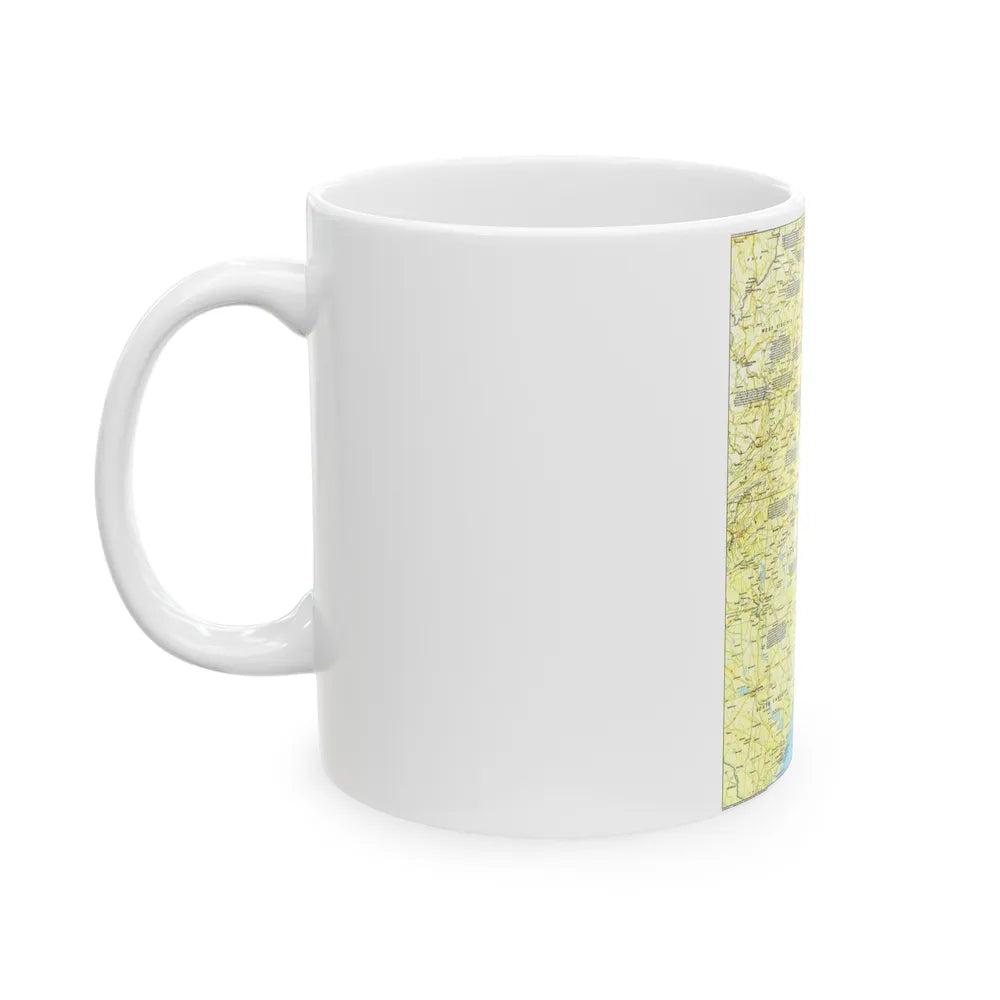 USA - Tidewater and Environs 1 (1988) (Map) White Coffee Mug-Go Mug Yourself