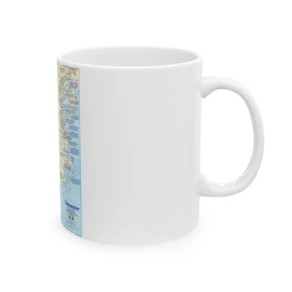 USA - Tidewater and Environs 1 (1988) (Map) White Coffee Mug-Go Mug Yourself