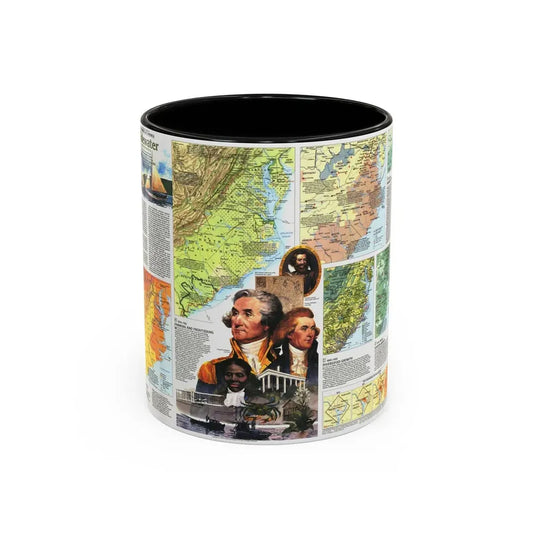 USA - Tidewater and Environs 2 (1988) (Map) Accent Coffee Mug 11oz Black - Go Mug Yourself