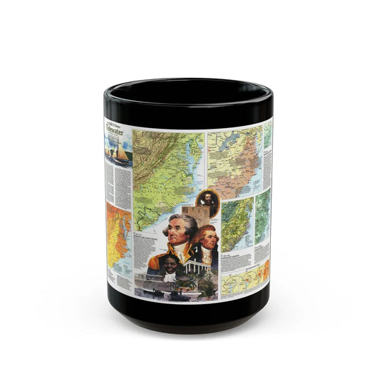 USA - Tidewater and Environs 2 (1988) (Map) Black Coffee Mug-15oz-Go Mug Yourself