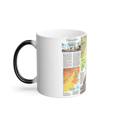 USA - Tidewater and Environs 2 (1988) (Map) Color Changing Mug 11oz - Go Mug Yourself