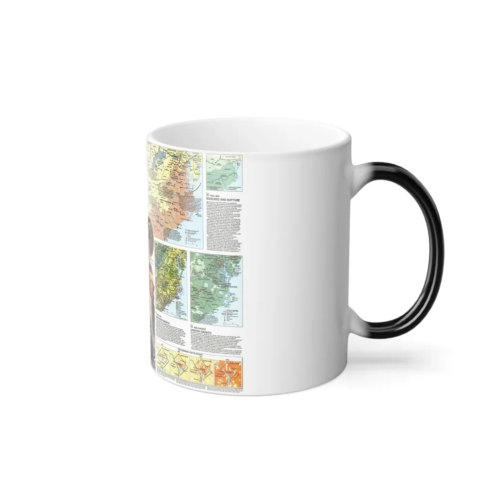 USA - Tidewater and Environs 2 (1988) (Map) Color Changing Mug 11oz-Go Mug Yourself