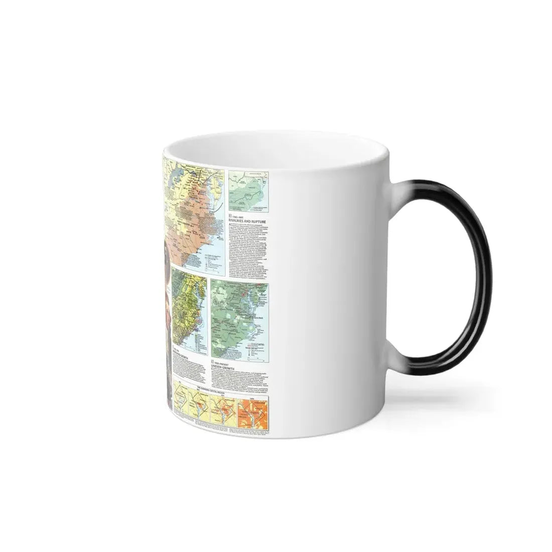 USA - Tidewater and Environs 2 (1988) (Map) Color Changing Mug 11oz - Go Mug Yourself