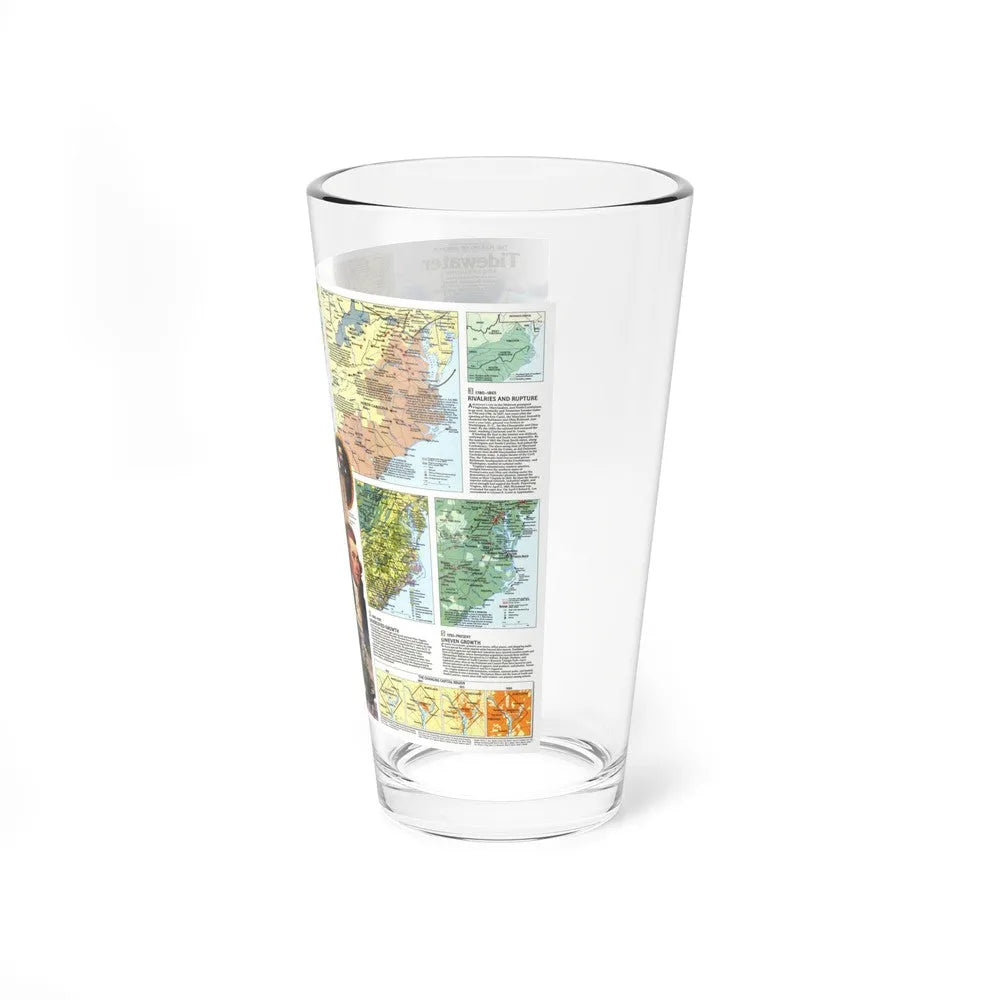 USA - Tidewater and Environs 2 (1988) (Map) Pint Glass 16oz-Go Mug Yourself