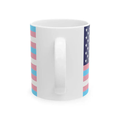 USA Transgender flag (United States) White Coffee Mug - Go Mug Yourself